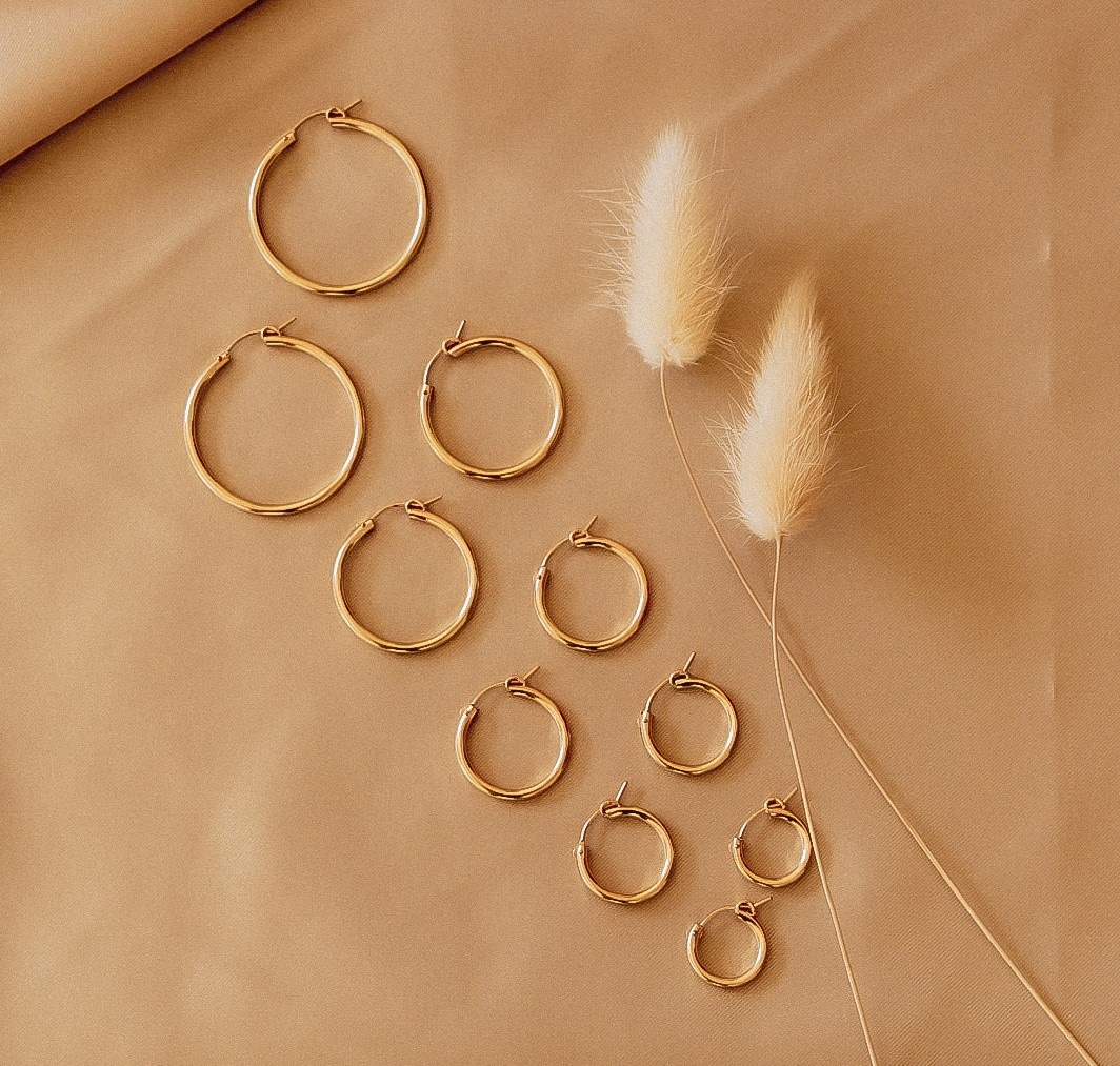 עגילי חישוק ג'יפסי – תמונה 2