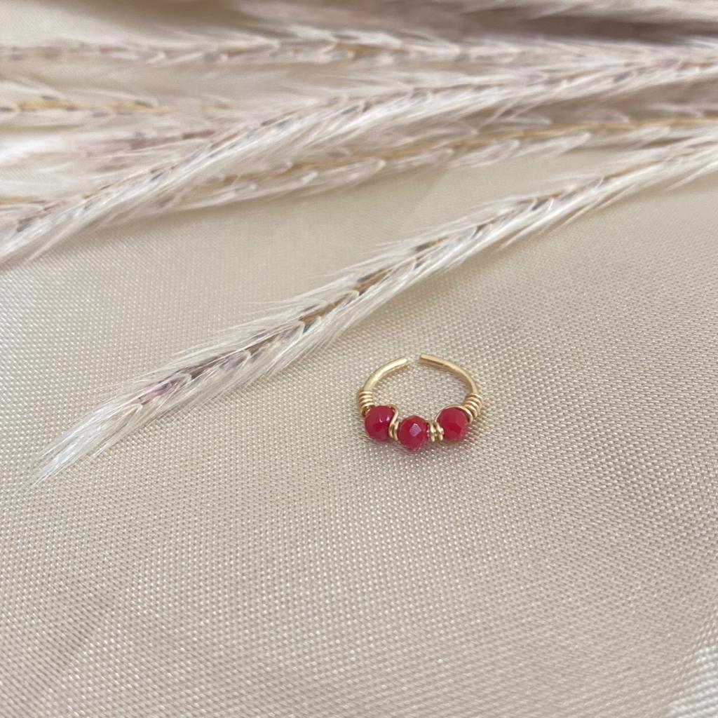 נזם | הליקס שלוש חרוזים – תמונה 3