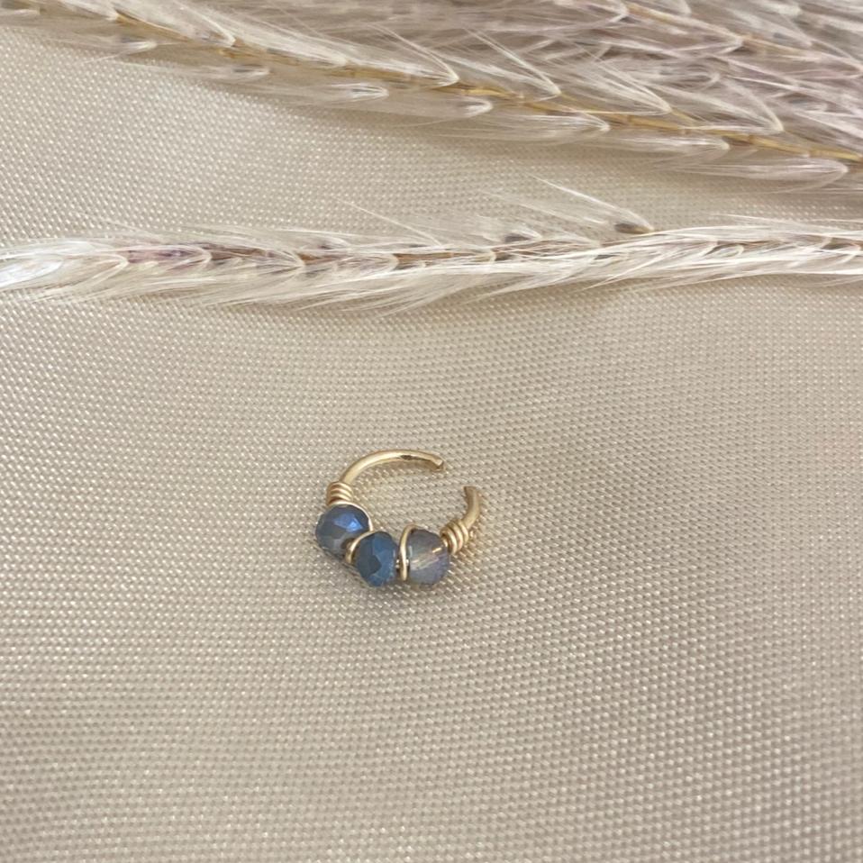 נזם | הליקס שלוש חרוזים – תמונה 2