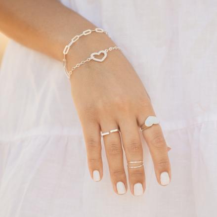 טבעת חותם לב