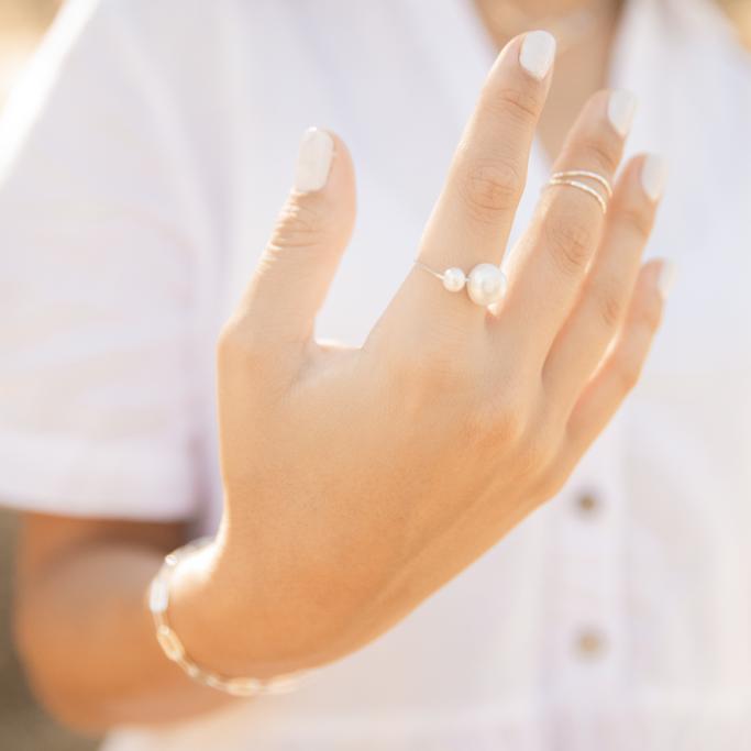 טבעת שתי פנינים – תמונה 3